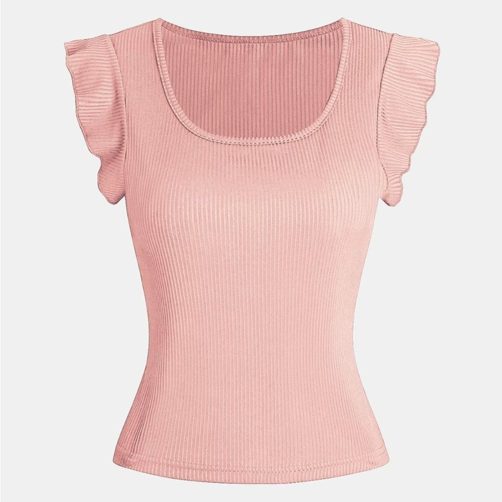 Ruffle Sleeve Tanktop🐰 - Picture 2 of 8